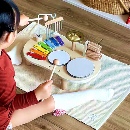 Table d'Activités Musicales Montessori en Bois – Son et Rythme, dès 3 ans