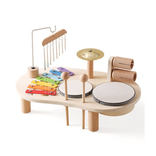 Table d'Activités Musicales Montessori en Bois – Son et Rythme, dès 3 ans
