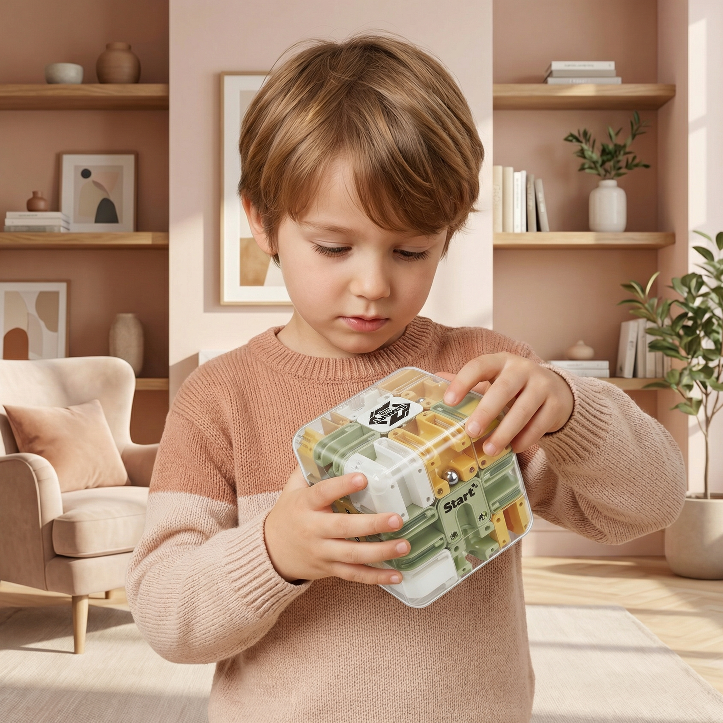 Labyrinthe Cube 3D – Stimule la Logique et la Patience, dès 6 ans