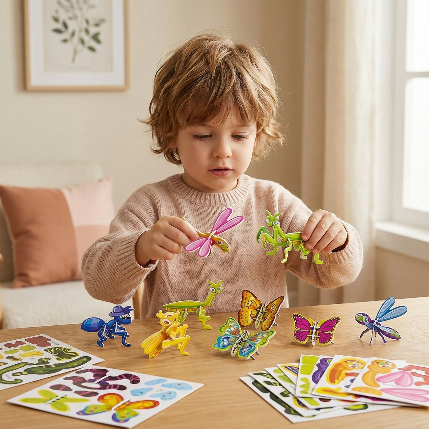 Puzzle 3D Cartoon pour Enfants – Éveil Créatif et Pensée Spatiale