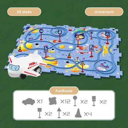 Circuit de Voitures Modulable pour Enfants – Jeu Créatif et Rangement Facile, dès 2 ans