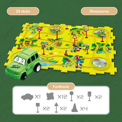 Circuit de Voitures Modulable pour Enfants – Jeu Créatif et Rangement Facile, dès 2 ans