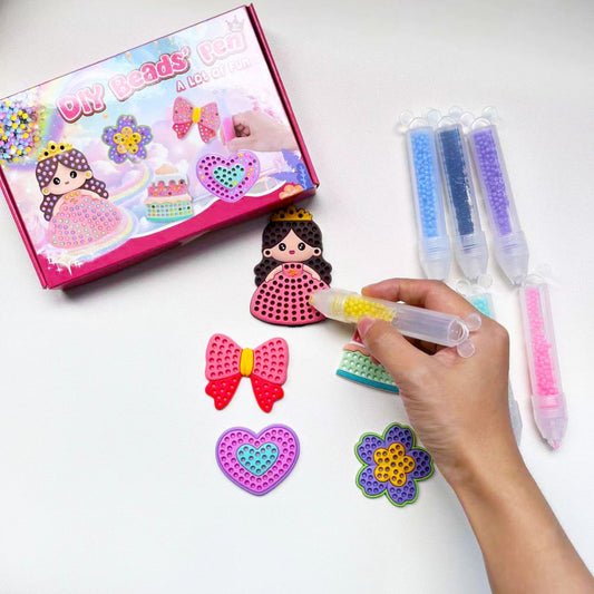Kit de Perles Réutilisables pour Enfants – Loisir Créatif et Motricité Fine, dès 5 ans