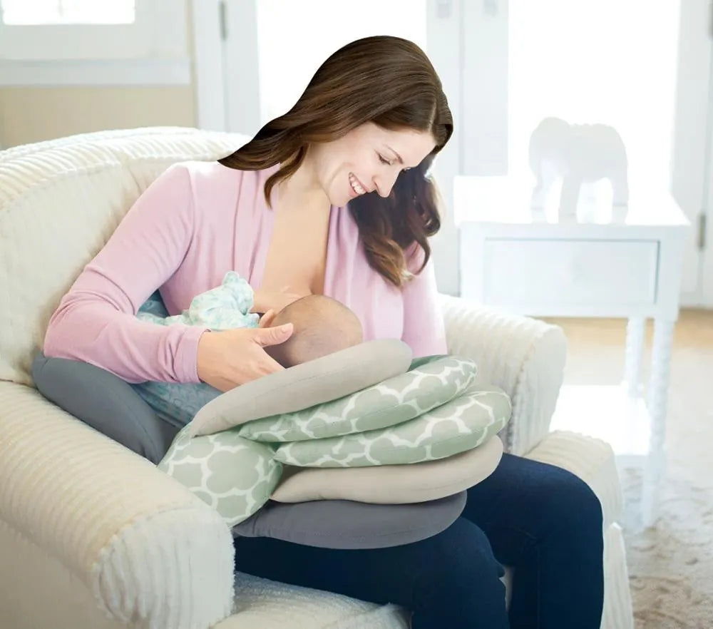 Coussin d’allaitement réglable à plusieurs épaisseurs, 58 cm