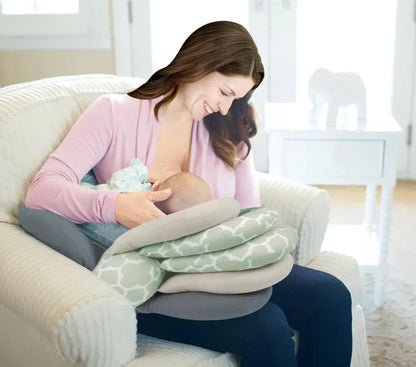 Coussin d’allaitement réglable à plusieurs épaisseurs, 58 cm