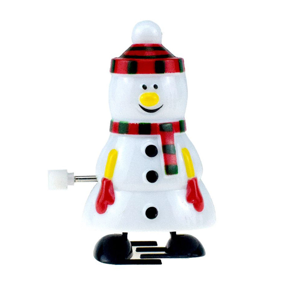 Figurine de Noël à Remonter – Père Noël, Bonhomme de Neige & Renne qui Dansent