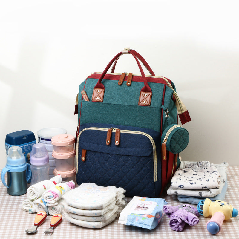 Sac à dos pour bébé 2-en-1 avec matelas à langer – Sac à langer multifonctionnel pour les voyages