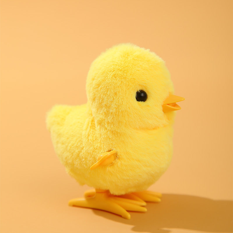 Poussin à Remonter en Peluche – Jouet Éveil Sans Piles pour Tout-Petits