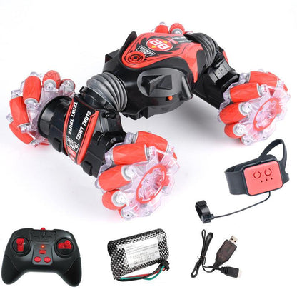 Voiture de cascade 2-en-1 télécommandée – Jouet RC avec télécommande pour enfants