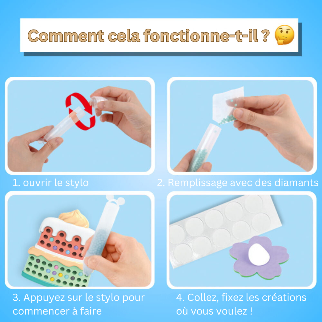 Kit de Perles Réutilisables pour Enfants – Loisir Créatif et Motricité Fine, dès 5 ans