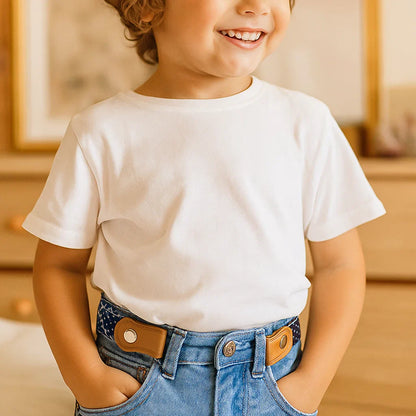 Ceinture Élastique pour Enfants – Sans Boucle, Confortable Toute la Journée, 16 Motifs
