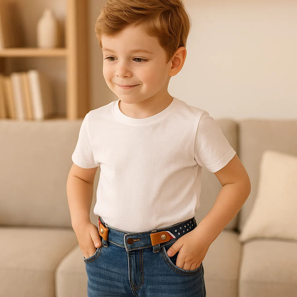 Ceinture Élastique pour Enfants – Sans Boucle, Confortable Toute la Journée, 16 Motifs
