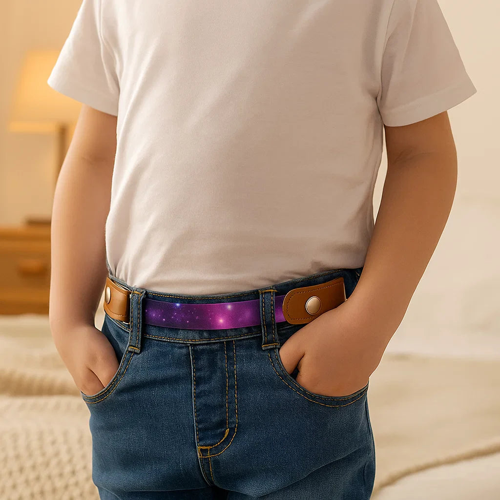 Ceinture Élastique pour Enfants – Sans Boucle, Confortable Toute la Journée, 16 Motifs