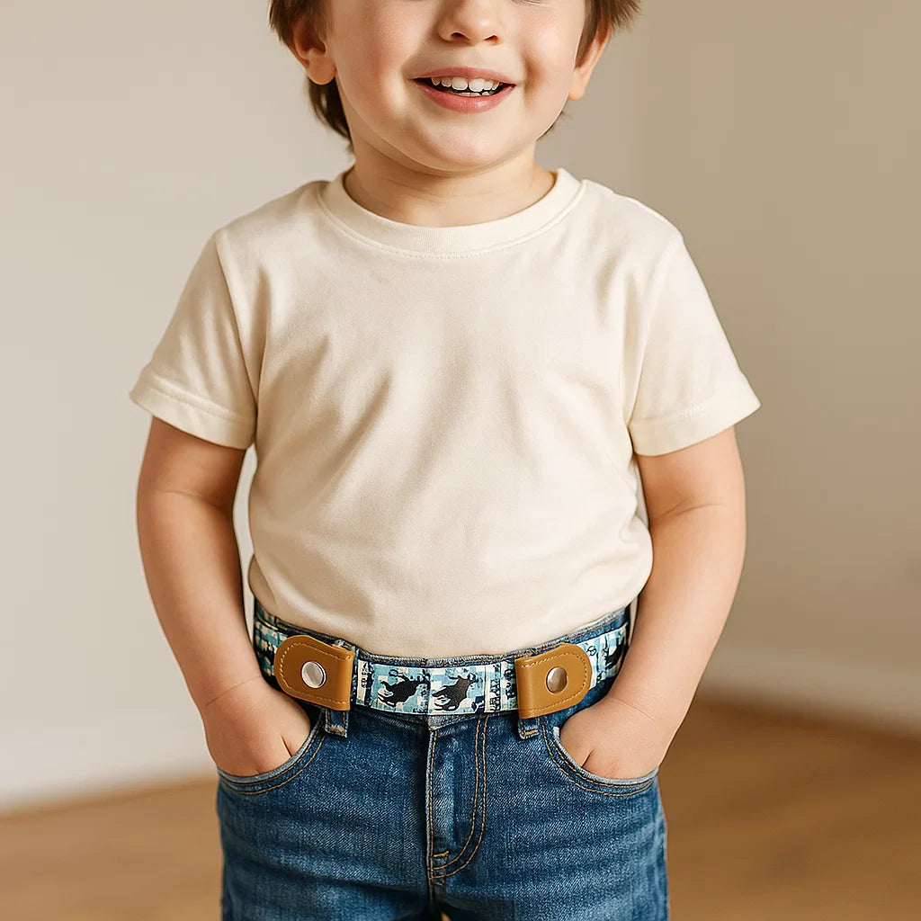 Ceinture Élastique pour Enfants – Sans Boucle, Confortable Toute la Journée, 16 Motifs
