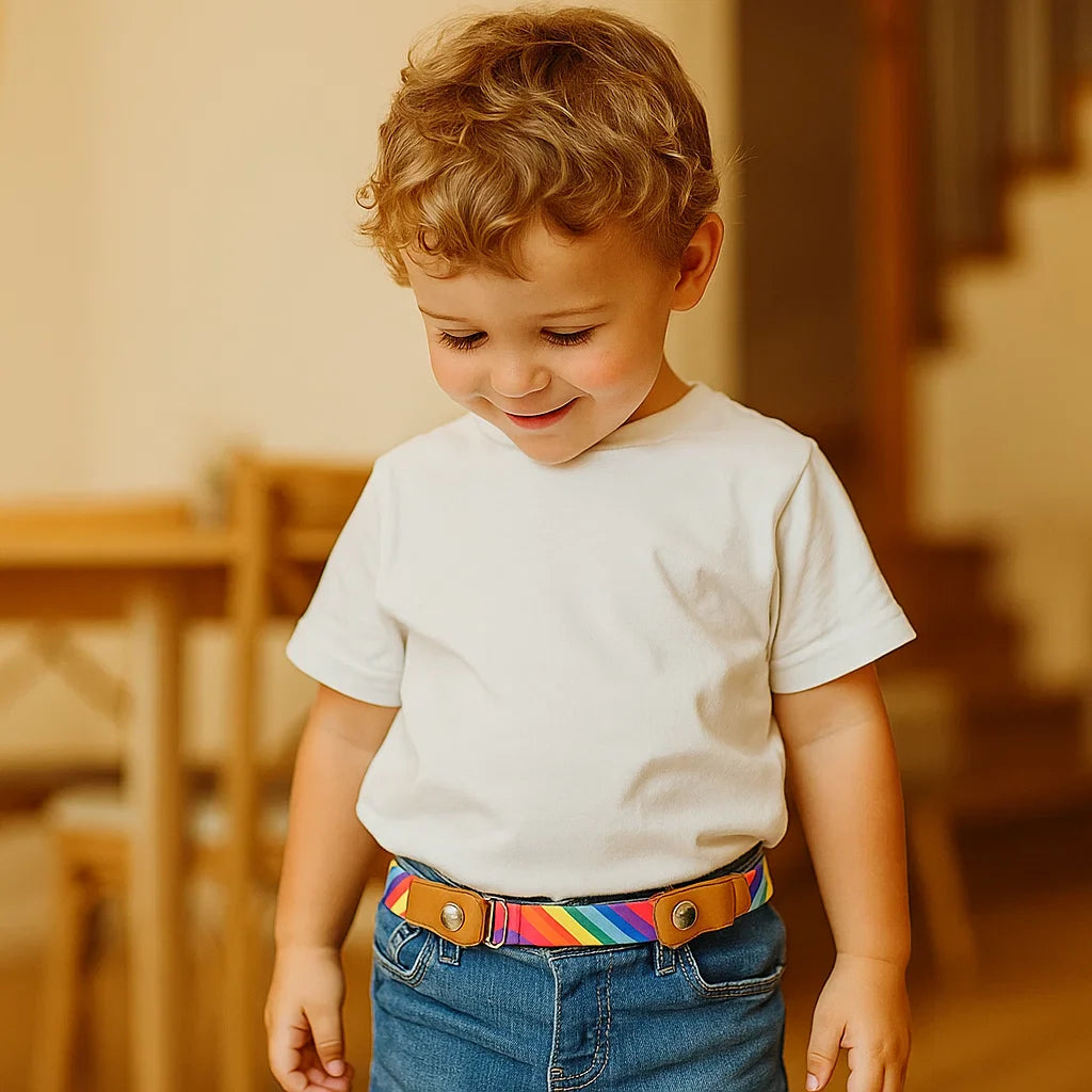 Ceinture Élastique pour Enfants – Sans Boucle, Confortable Toute la Journée, 16 Motifs