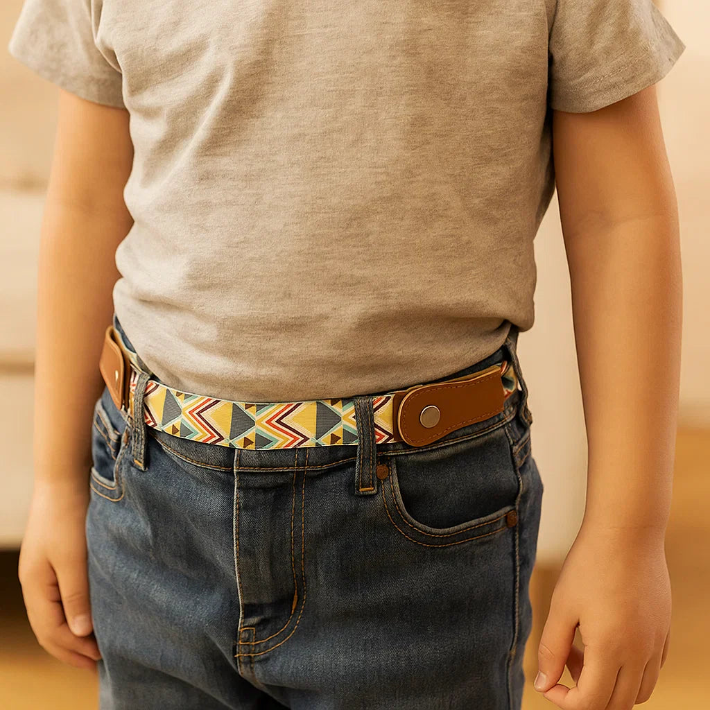 Ceinture Élastique pour Enfants – Sans Boucle, Confortable Toute la Journée, 16 Motifs