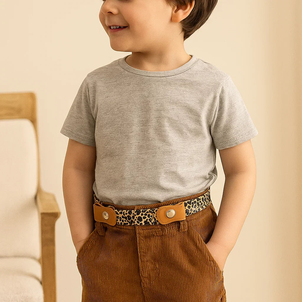 Ceinture Élastique pour Enfants – Sans Boucle, Confortable Toute la Journée, 16 Motifs