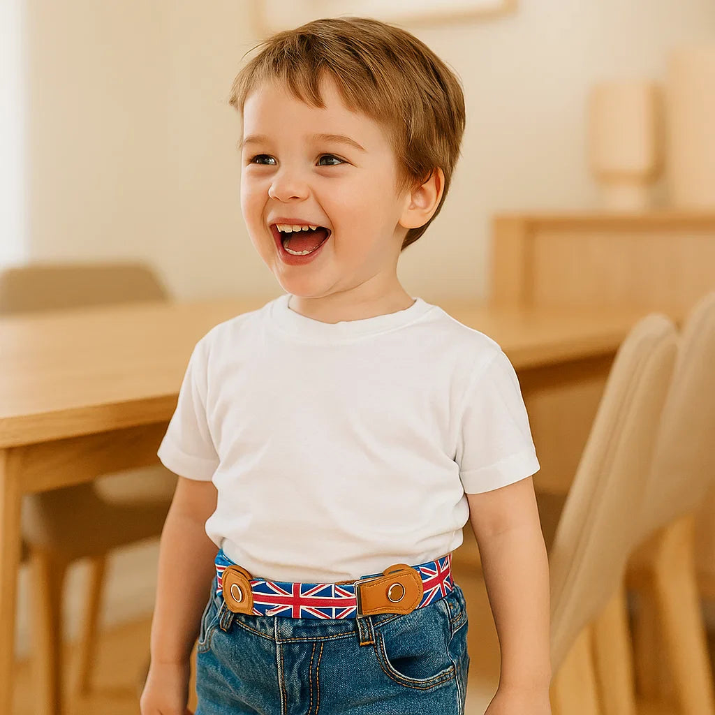 Ceinture Élastique pour Enfants – Sans Boucle, Confortable Toute la Journée, 16 Motifs