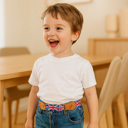 Ceinture Élastique pour Enfants – Sans Boucle, Confortable Toute la Journée, 16 Motifs