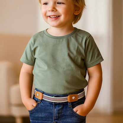 Ceinture Élastique pour Enfants – Sans Boucle, Confortable Toute la Journée, 16 Motifs