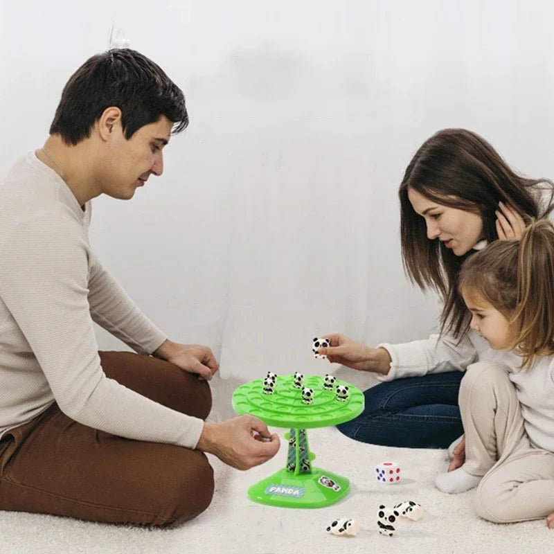 Jeu d'Équilibre Panda pour Enfants – Puzzle de Table Collaboratif à Deux Joueurs