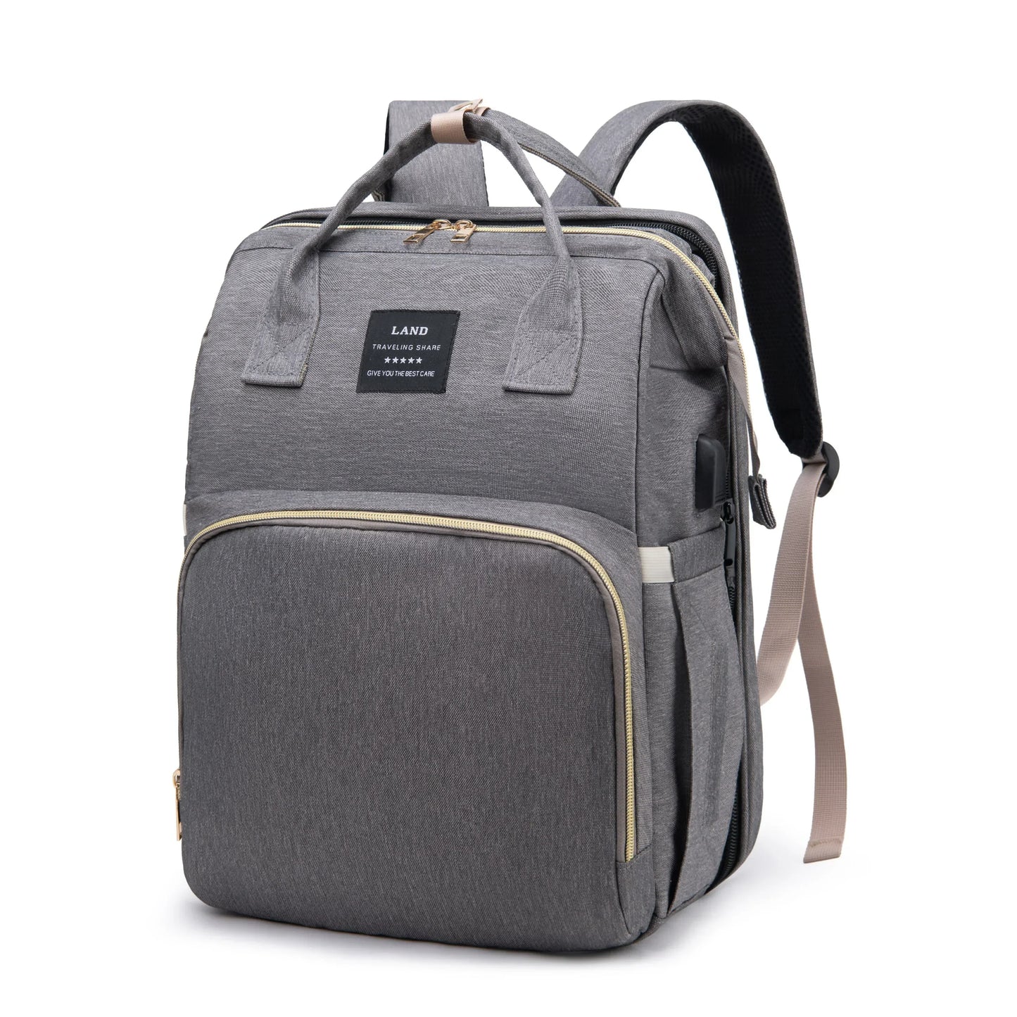 Sac à Langer avec Berceau Portable Intégré – Rangement Tout-en-Un pour Bébé