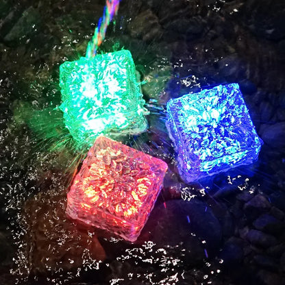 Lot de 6 Cubes Lumineux de Bain – LEDs Magiques qui S’allument dans l’Eau