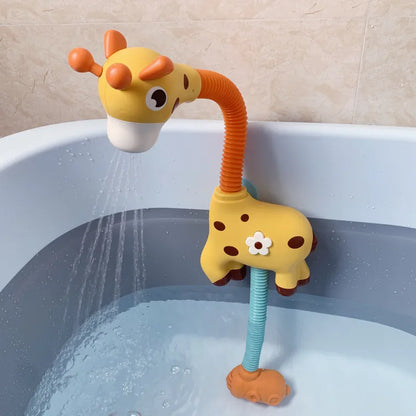 Éléphant de Bain Arroseur pour Bébé – Douche Rotative 360° avec Ventouses