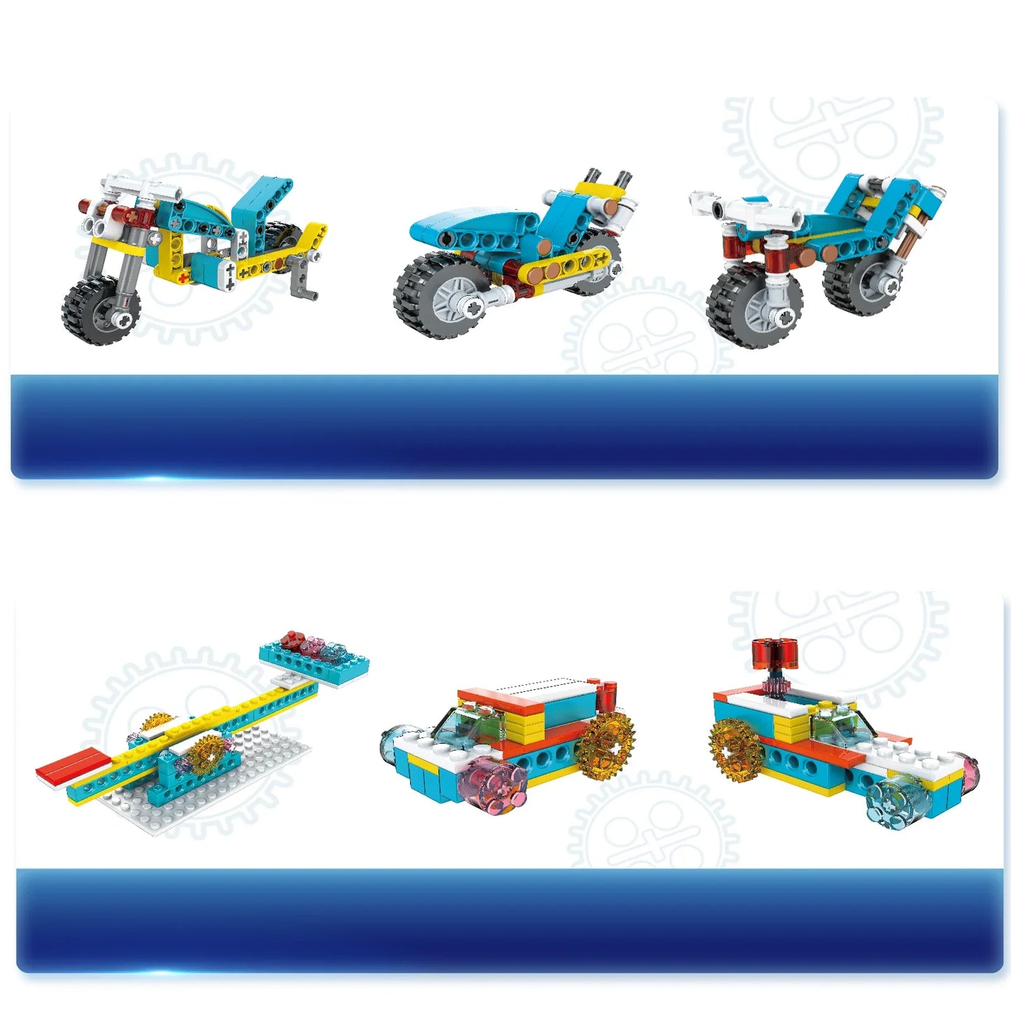 Jeu de Construction STEM 3-en-1 pour Enfants – Kit Scientifique et Technique à Construire