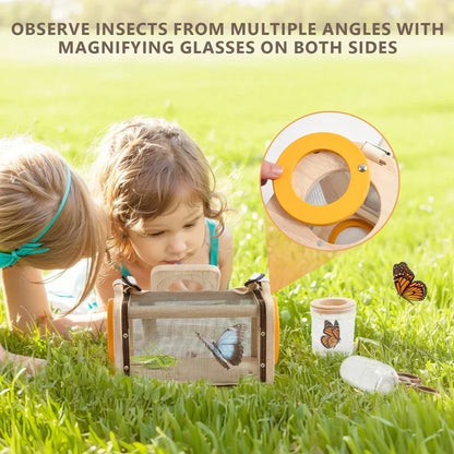 Kit d'Observation et de Collecte d'Insectes Montessori en Bois