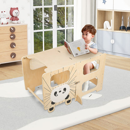 Tour d’observation 3-en-1 pour enfant avec motifs animaux
