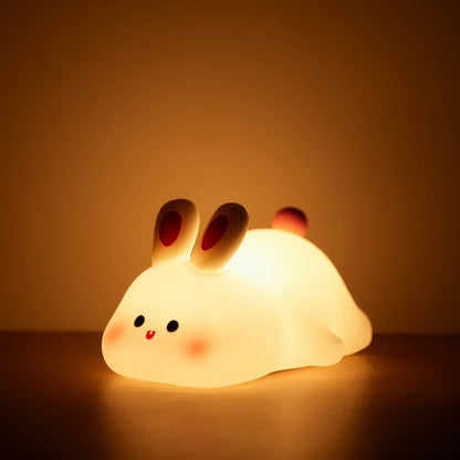 Veilleuse Rechargeable en Silicone pour Enfant – Lampe LED Douce en Forme d'Animal