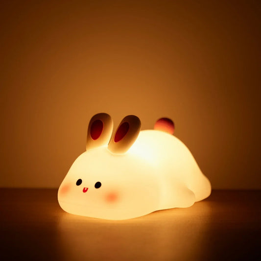 Veilleuse Rechargeable en Silicone pour Enfant – Lampe LED Douce en Forme d'Animal