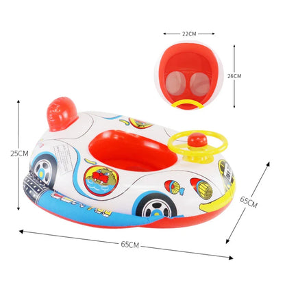 Bouée Gonflable Bébé avec Volant – Siège de Natation Sécurisé pour Piscine & Plage