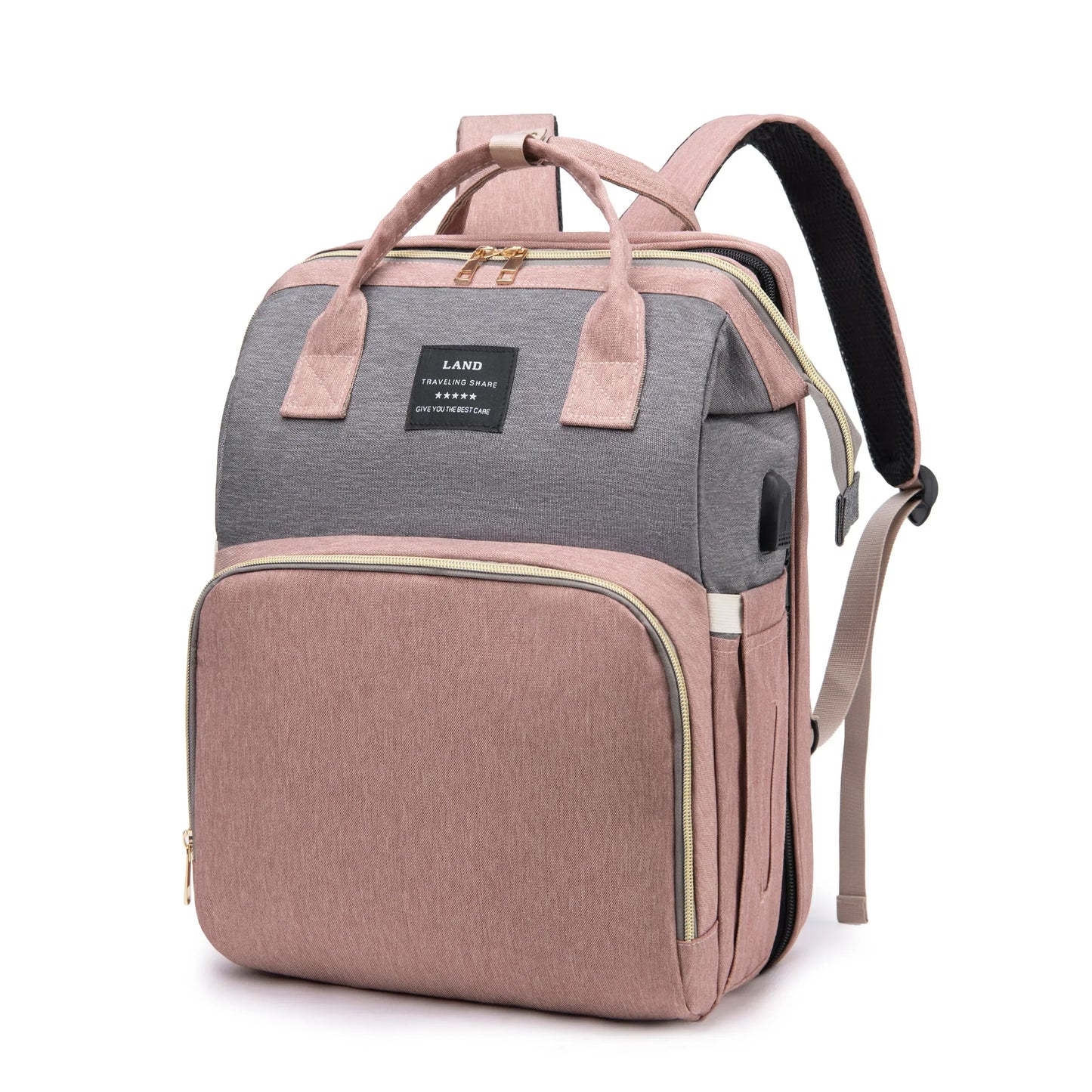 Sac à Langer avec Berceau Portable Intégré – Rangement Tout-en-Un pour Bébé