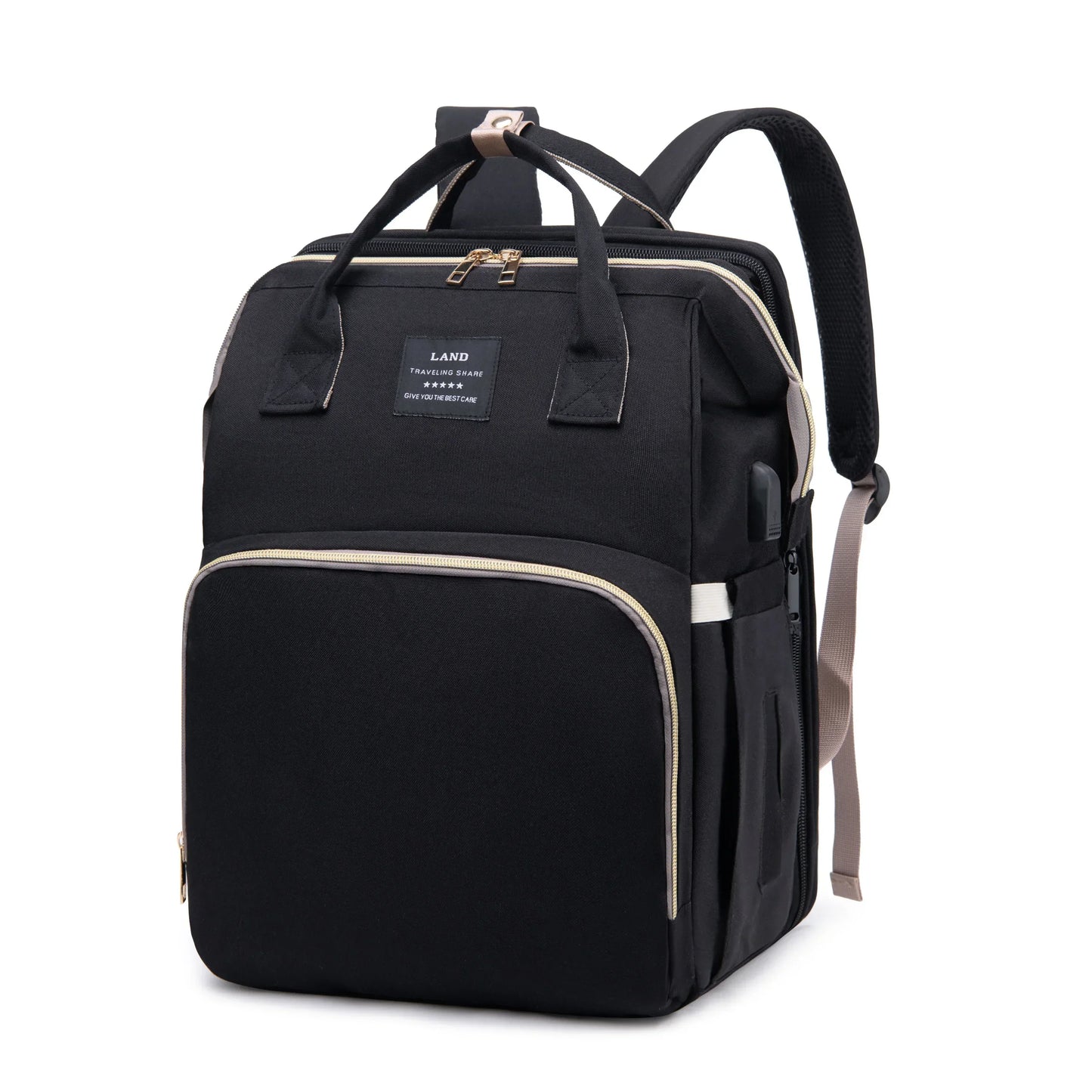 Sac à Langer avec Berceau Portable Intégré – Rangement Tout-en-Un pour Bébé
