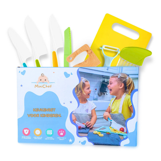 Ustensiles de Cuisine pour Enfants – Set Sécurisé aux Bords Arrondis, dès 2 ans