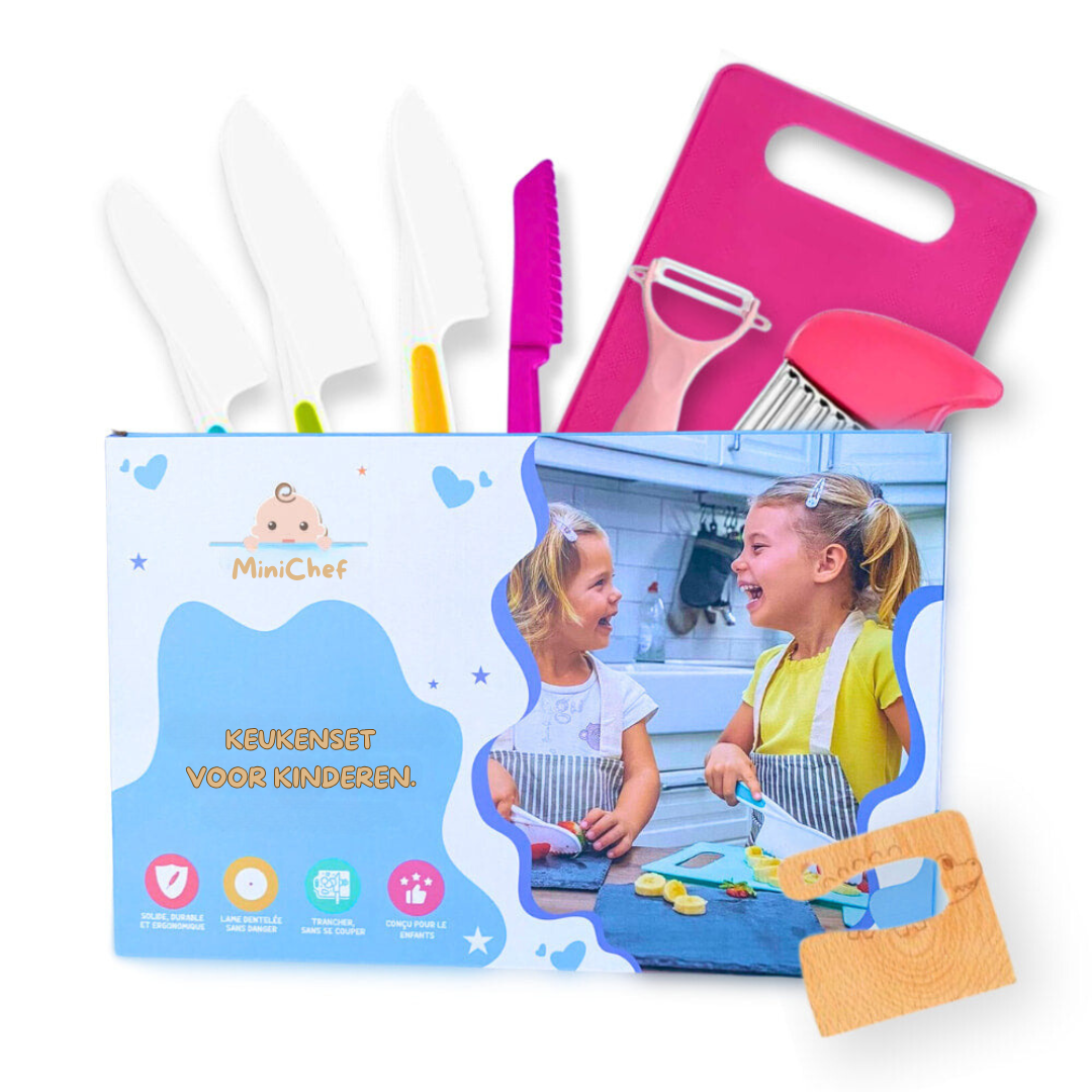 Ustensiles de Cuisine pour Enfants – Set Sécurisé aux Bords Arrondis, dès 2 ans