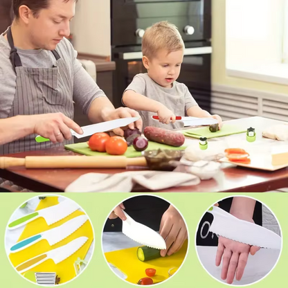 Ustensiles de Cuisine pour Enfants – Set Sécurisé aux Bords Arrondis, dès 2 ans