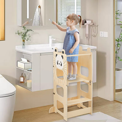Tour d’observation 3-en-1 pour enfant avec motifs animaux