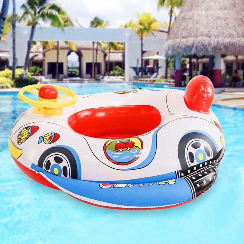 Bouée Gonflable Bébé avec Volant – Siège de Natation Sécurisé pour Piscine & Plage