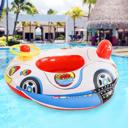 Bouée Gonflable Bébé avec Volant – Siège de Natation Sécurisé pour Piscine & Plage