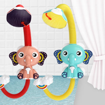 Éléphant de Bain Arroseur pour Bébé – Douche Rotative 360° avec Ventouses