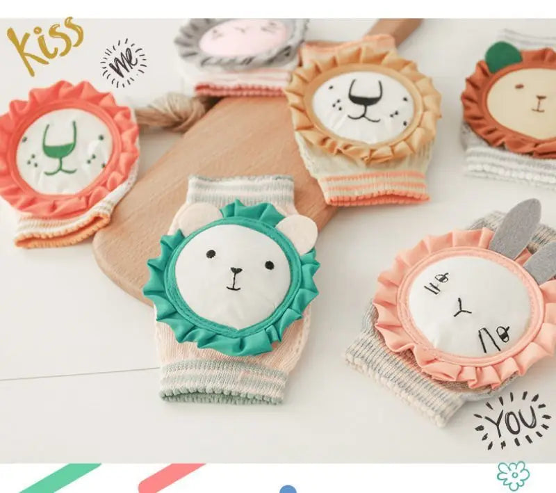 Genouillères Antidérapantes Bébé pour le Quatre Pattes Motif Animal
