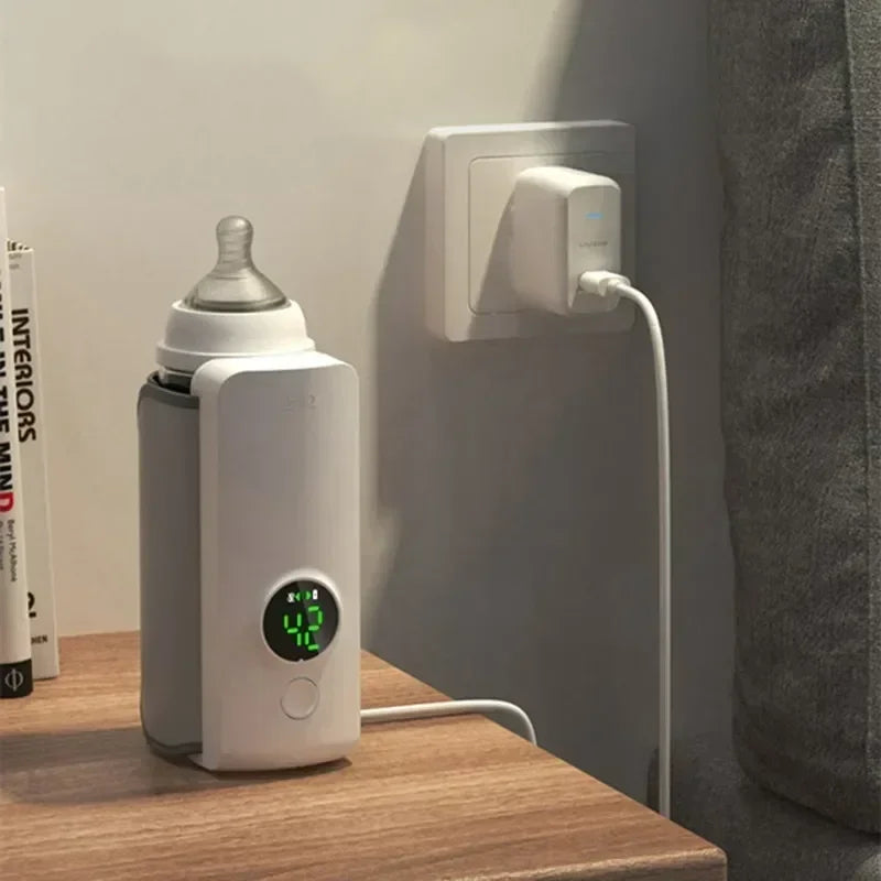 Chauffe-Biberon Portable et Rapide pour Bébé – 6 Réglages de Température