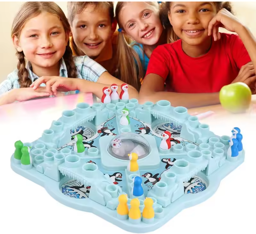 Jeu de Société Aventure Arctique aux Pingouins – Stratégie & Exploration pour Toute la Famille