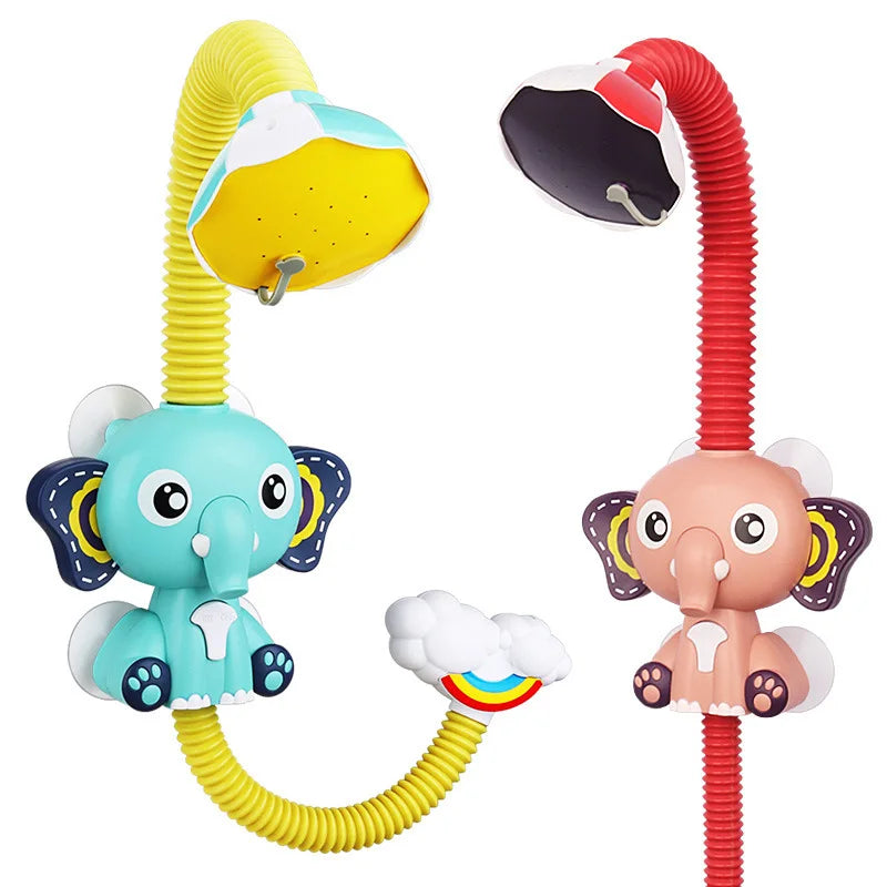 Éléphant de Bain Arroseur pour Bébé – Douche Rotative 360° avec Ventouses
