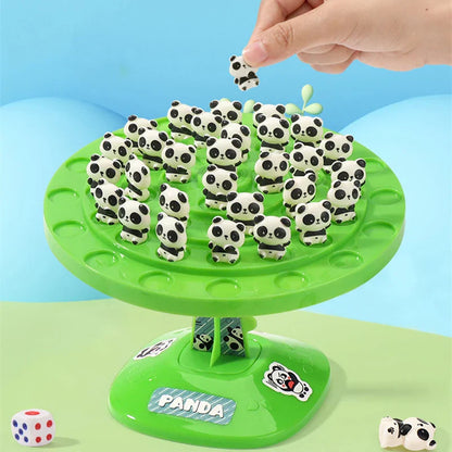 Jeu d'Équilibre Panda pour Enfants – Puzzle de Table Collaboratif à Deux Joueurs