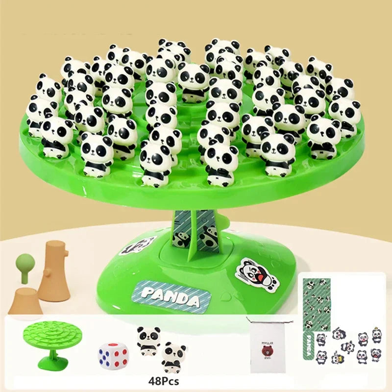 Jeu d'Équilibre Panda pour Enfants – Puzzle de Table Collaboratif à Deux Joueurs
