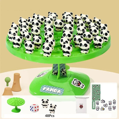 Jeu d'Équilibre Panda pour Enfants – Puzzle de Table Collaboratif à Deux Joueurs